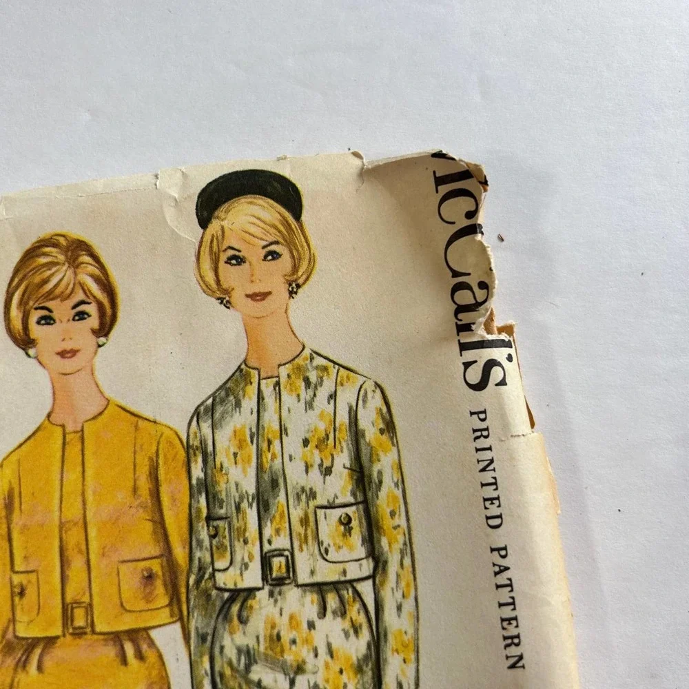 McCalls Vintage 1960's Pattern  #5915 Women's‎ Dress and Jacket Sizes 10-18